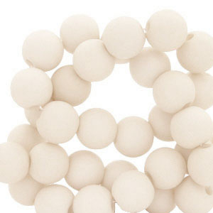 Abalorios acr&iacute;licos 4 mm Off white