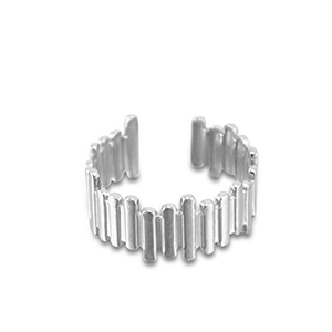 Anillos Acero Inox Plateado