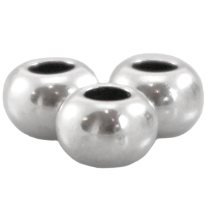 Abalorios met&aacute;licos DQ plano cerrado 7x5mm Plata vieja (sin n&iacute;quel)