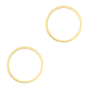 Fornituras met&aacute;licas DQ anillo cerrado 15mm Dorado (sin n&iacute;quel)