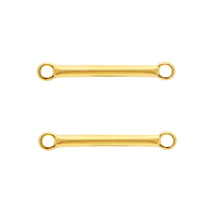 Colgantes met&aacute;licos DQ entrepieza 18mm Dorado (sin n&iacute;quel)