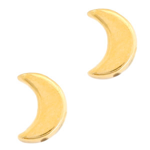 Abalorios met&aacute;licos DQ luna Dorados (sin n&iacute;quel)