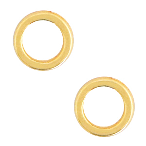 Fornituras met&aacute;licas DQ anillo 6mm Dorado (sin n&iacute;quel)