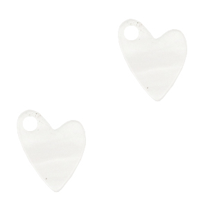 Colgantes Plexx coraz&oacute;n Blanco