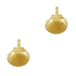 Colgantes met&aacute;licos DQ concha Dorado (sin n&iacute;quel)