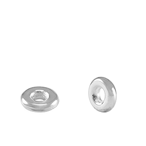 Abalorios met&aacute;licos DQ anillo separador 6mm Plata vieja (sin n&iacute;quel)