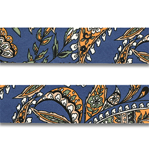 Bandana flor y hoja Azul