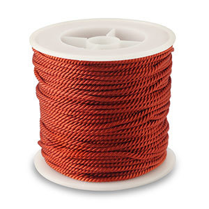 Cord&oacute;n trendy 2mm Rojo &oacute;xido