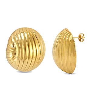 Pendientes Acero Inox Dorado