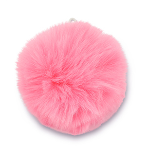 Colgantes llamativos Pomp&oacute;n Rosa