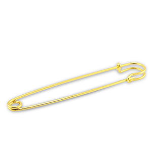 Fornituras met&aacute;licas imperdible decorativo Dorado