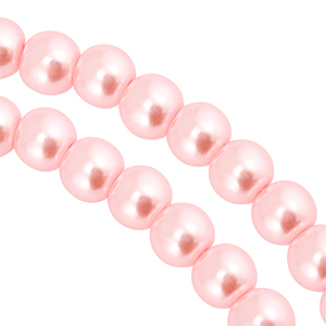 Perlas de cristal 8mm Rosado