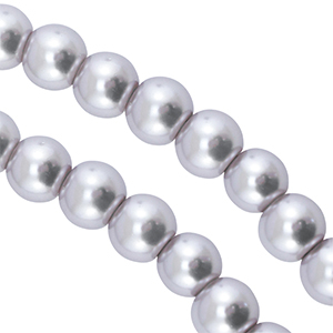 Perlas de cristal 6mm Gris