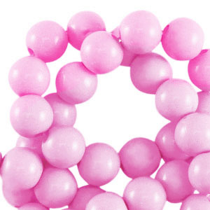 Abalorios acr&iacute;licos 8 mm brillante Rosa claro