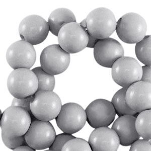 Abalorios acr&iacute;licos 6 mm brillante Gris