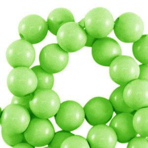Abalorios acr&iacute;licos 4 mm brillante Verde claro