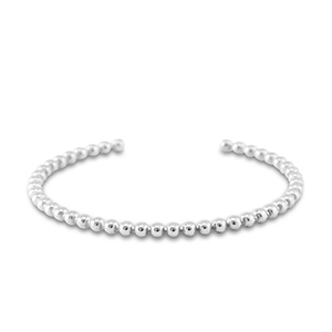 Pulseras Acero Inox bangle Plateado