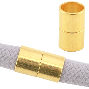 Cierre magn&eacute;tico met&aacute;lico DQ &Oslash;10mm Dorado
