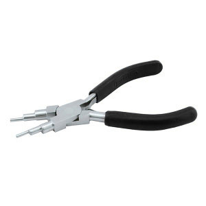 Beadalon Alicates de precisi&oacute;n para formar anillos Negro-plateado