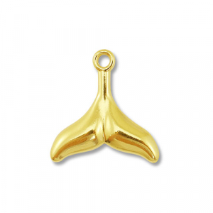 Colgantes Acero Inox aleta Dorado