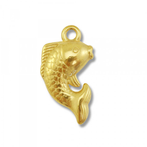 Colgantes Acero Inox pez Dorado