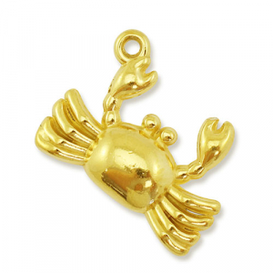 Colgantes Acero Inox cangrejo Dorado
