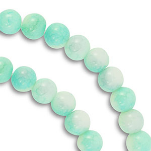 Abalorios de vidrio 8 mm Turquesa menta
