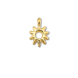 Colgantes met&aacute;licos DQ sol Dorado (sin n&iacute;quel)