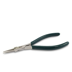 Beadsmith alicate de punta redonda Verde-plateado