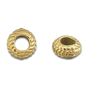 Abalorios Acero Inox separador 8mm Dorado