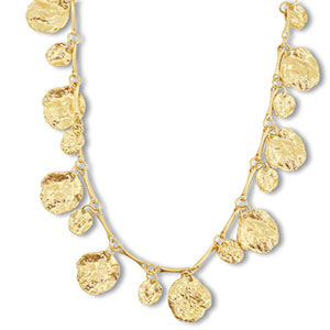 Cadenas llamativas irregular Dorado