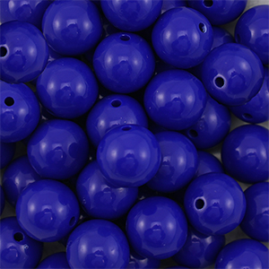DQ Abalorios acr&iacute;licos 14 mm Azul oscuro