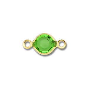 Fornituras Acero Inox entrepieza redondos Dorado-verde