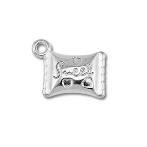 Colgantes Acero Inox caramelo Plateado