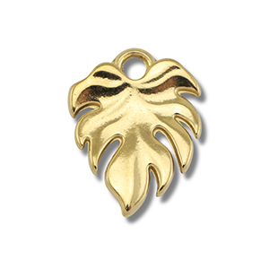 Colgantes Acero Inox hoja Dorado
