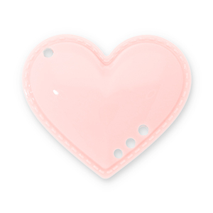 Colgantes llamativos coraz&oacute;n Rosa albaricoque claro
