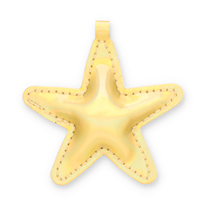 Colgantes llamativos estrella Dorado hologr&aacute;fico