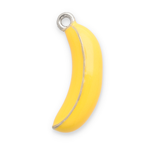 Colgantes Acero Inox banana Plateado-amarillo