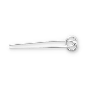 Accesorios para el pelo pinza para pelo francesa nudo Plateado