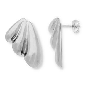 Pendientes Acero Inox Plateado