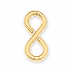 Fornituras met&aacute;licos DQ Eco-brass&reg; anillas "8" Dorado (sin n&iacute;quel)