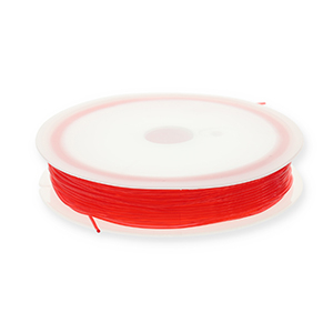Hilo para enfilado el&aacute;stico 0.8mm Rojo