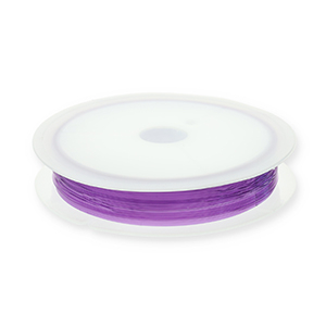 Hilo para enfilado el&aacute;stico 0.5mm P&uacute;rpura
