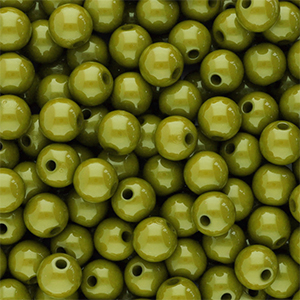 Abalorios acr&iacute;licos 8 mm brillante Verde oliva