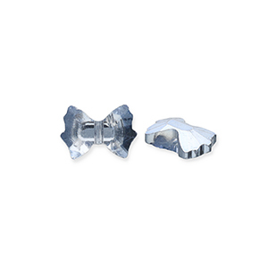 Abalorios faceteados Fashion lazo Azul-revestimiento pearl shine