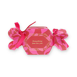 BY31&reg; Cajitas de joyer&iacute;a (regalo) caramelo "Something just for you" Rojo-rosa-dorado-rosa magenta