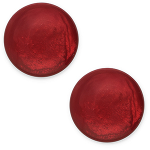 Cabuch&oacute;n cl&aacute;sico Polaris Elements 20 mm Jais Rojo burdeos