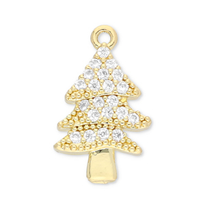 Metal TQ lat&oacute;n colgante &aacute;rbol navide&ntilde;o Dorado-transparente