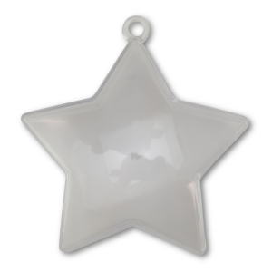 Adorno transparente estrella Transparente