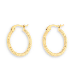 Pendientes Acero Inox criolla Dorado